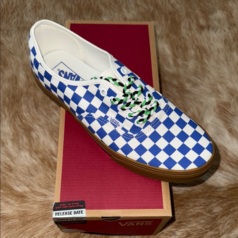 Vans Authentic Checkerboard Blue/White